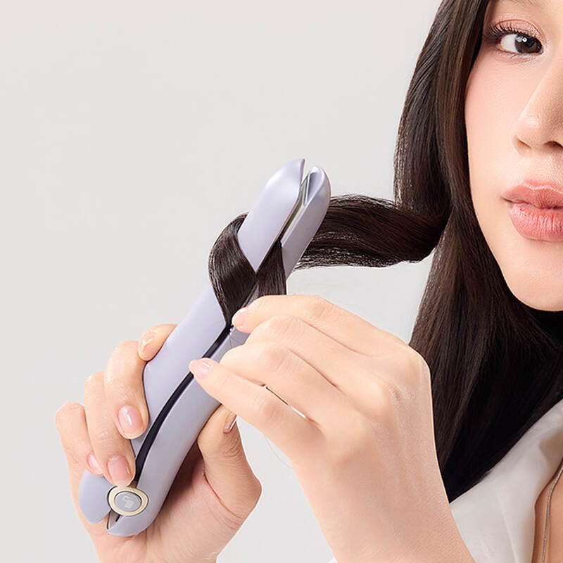 LocknLock Cordless Hair Straightener ENA224PUP – Purple, Ceramic-coated plates, Compact design, 2 temperature settings, , large image number null